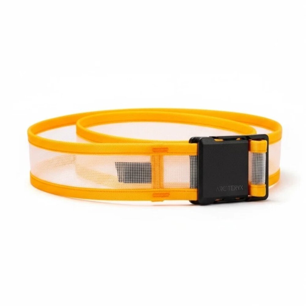 NWT Arc'teryx Heliad Belt 38mm M = 45.7in/1160 Clear / Edziza Konseal Adjustable